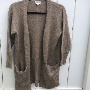 Beige  tan cardigan sweater
